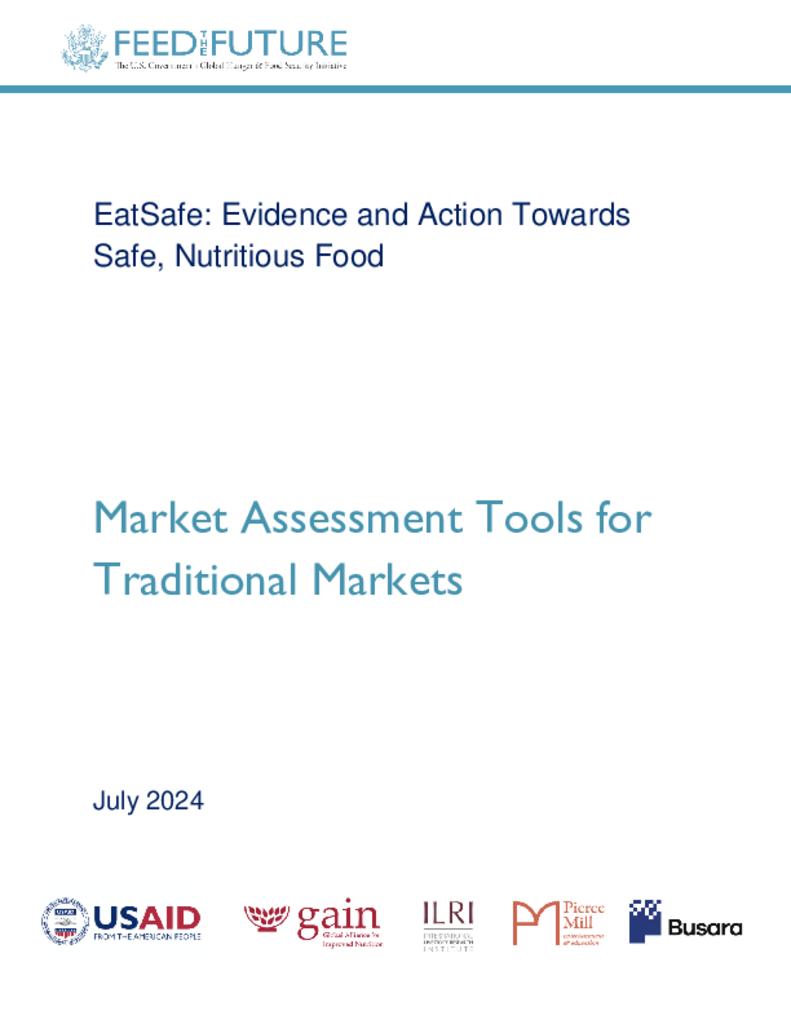 Market Assessment Tools for Traditional Markets