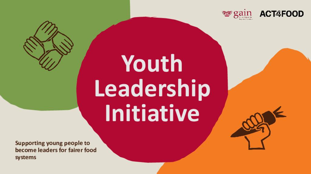 GAIN Youth Leadership Initiative Handbook