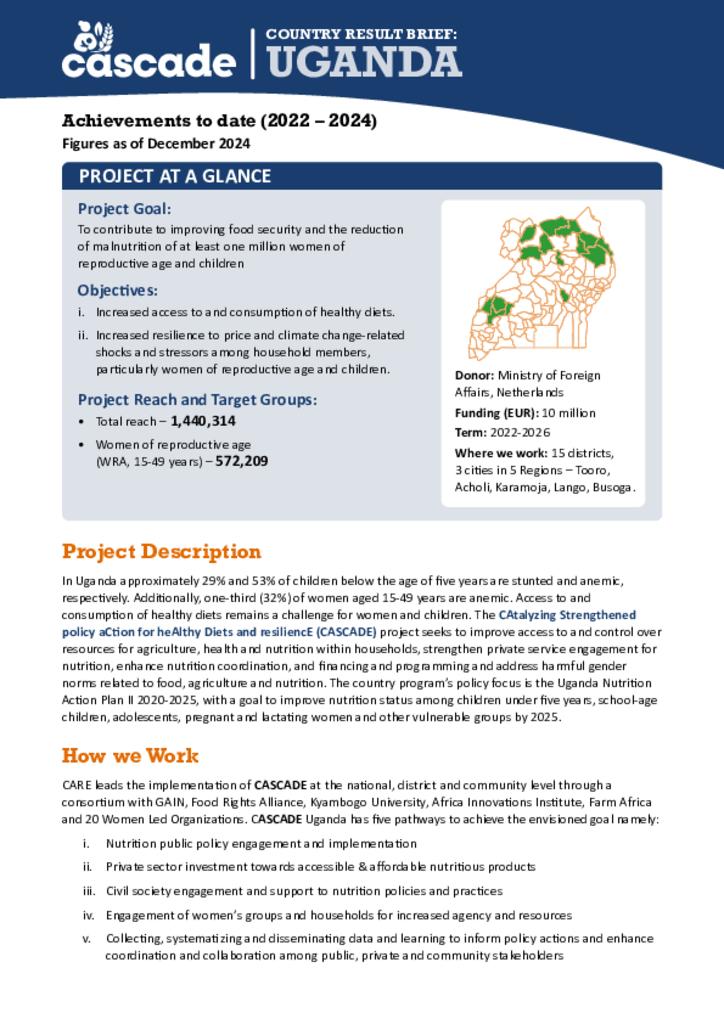CASCADE Result Brief-Uganda