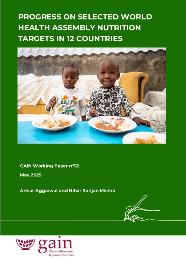 Working Paper n°52 WHA Nutrition Targets