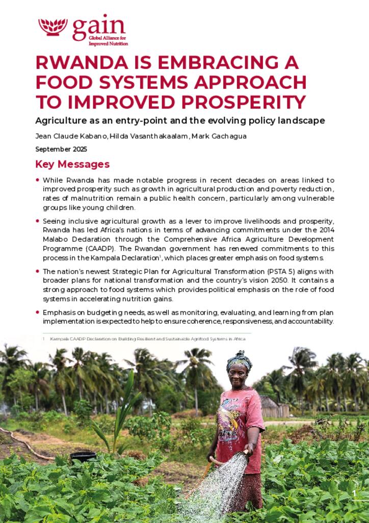 Rwanda Is Embracing A Food Systems Approach To Improved Prosperity