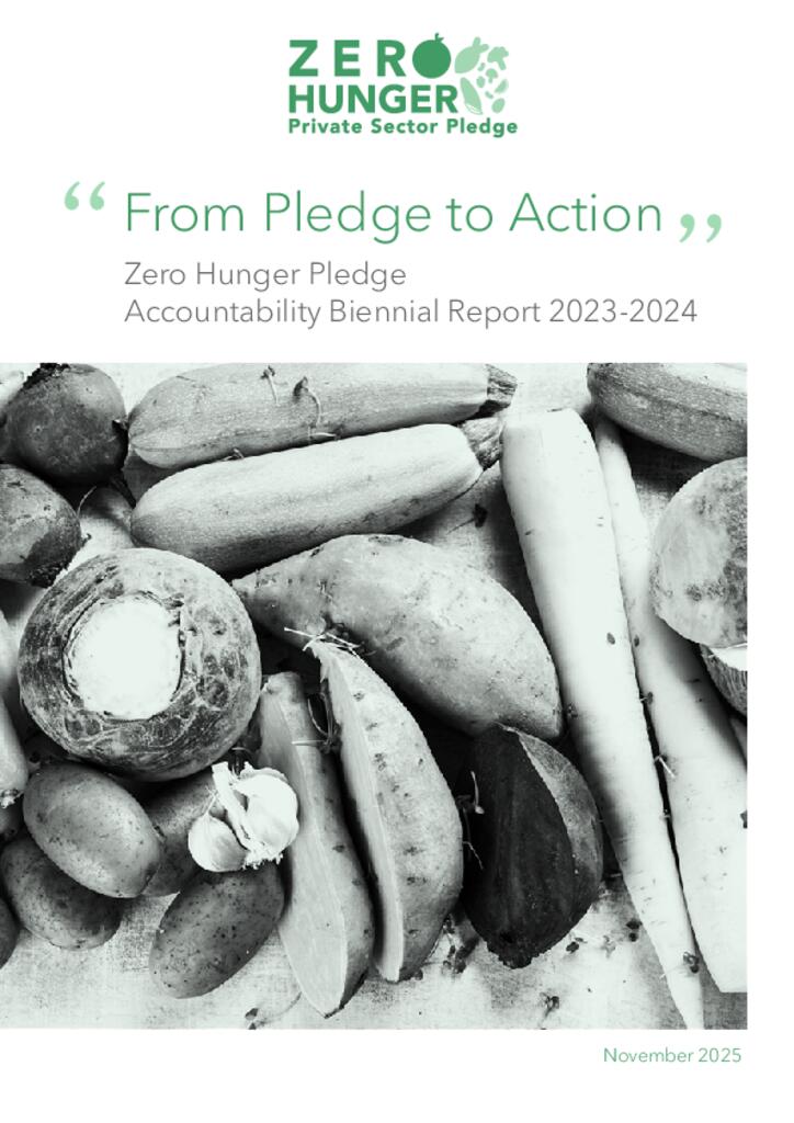 Zero Hunger Pledge Accountability Biennial Report 2023-2024
