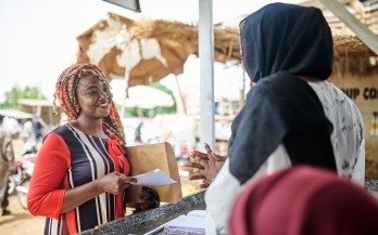 two women having a conversation