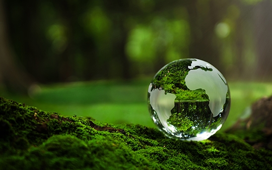 the earth as a water droplet