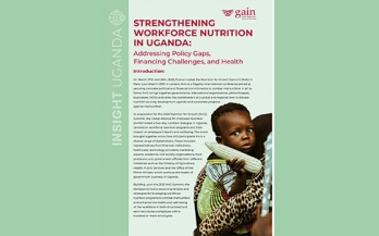 Strengthening Workforce Nutrition In Uganda: Addressing Policy Gaps, Financing Challenges, and Health
